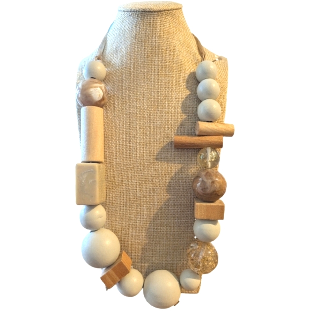 Chunky Geometric Neutrals Necklace
